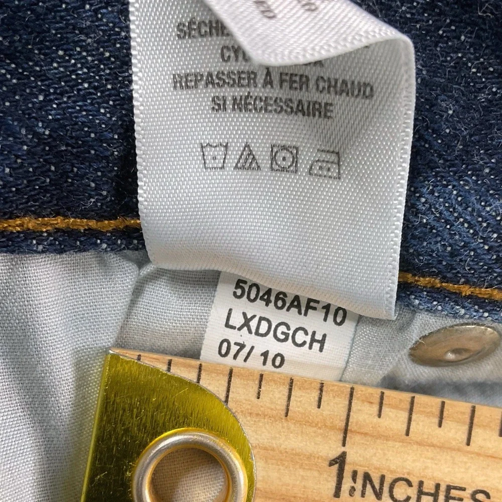 Aeropostale Men Jeans 30x32 (ACTUAL 30x29.5) Dark Blue Bootcut Benton Cotton EUC